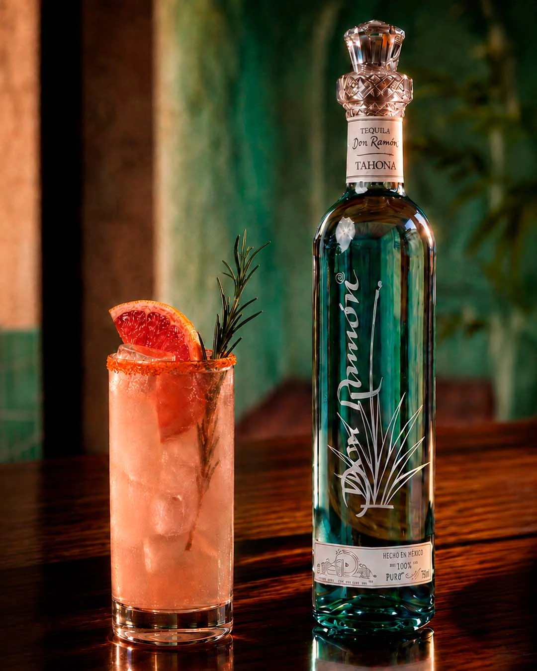 Agave Paloma with Casa Don Ramón Tahona tequila, grapefruit, and rosemary